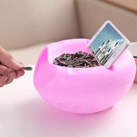 Creative Shape Lazy Snack Bowl Plastic Double Layers - Golonzo -                                                                             