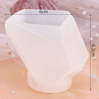 Crystal Epoxy Faceted Stone Silicone Mould Geometric Jewelry Mold Silicone DIY Crafts - Golonzo -                                                                             