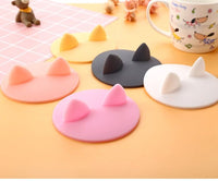 Cute Anti dust Silicone Cup Cover Cats Ears - Golonzo -                                                                             