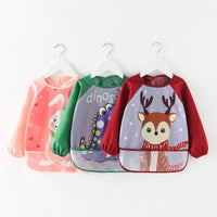 Cute Cartoon Baby Bibs Waterproof Infant Eating with Pocket - Golonzo -                                                                             
