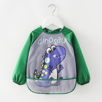 Cute Cartoon Baby Bibs Waterproof Infant Eating with Pocket - Golonzo -                                                                             