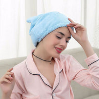 Cute Cat Shower Cap For Ladys Absorbent Hair Quic Hair Dry - Golonzo -                                                                             