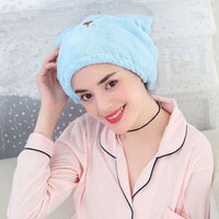 Cute Cat Shower Cap For Ladys Absorbent Hair Quic Hair Dry - Golonzo -                                                                             