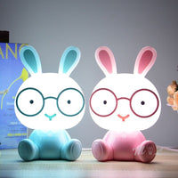 Cute Glasses Rabbit Night Light - Golonzo -                                                                             
