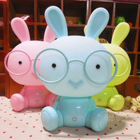Cute Glasses Rabbit Night Light - Golonzo -                                                                             