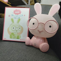 Cute Glasses Rabbit Night Light - Golonzo -                                                                             