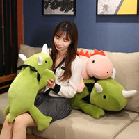 Cute Sleeping Dinosaur Plush Pillow - Golonzo -                                                                             