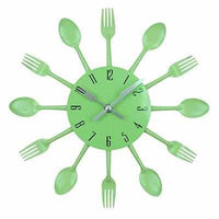 Cutlery Metal Kitchen Wall Clock - Golonzo -                                                                             