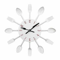 Cutlery Metal Kitchen Wall Clock - Golonzo -                                                                             