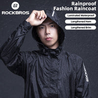 Cycling Raincoat Jacket - Breathable Reflective Hooded - Golonzo -                                                                             