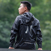 Cycling Raincoat Jacket - Breathable Reflective Hooded - Golonzo -                                                                             