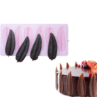DIY 3D Leaves shape Silicone Chocolate Mold Bakeware - Golonzo -                                                                             