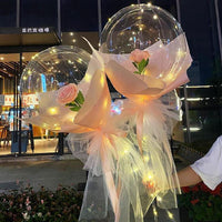 DIY LED Light Rose Balloons Bouquet - Golonzo -                                                                             