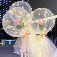 DIY LED Light Rose Balloons Bouquet - Golonzo -                                                                             
