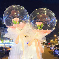 DIY LED Light Rose Balloons Bouquet - Golonzo -                                                                             