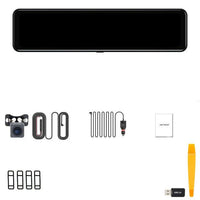 Dash Cam 4K Car Video recorder 12'' Rearview Car Mirror - Golonzo -                                                                             