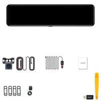 Dash Cam 4K Car Video recorder 12'' Rearview Car Mirror - Golonzo -                                                                             