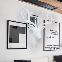 Deer Head Statue Sculpture Decor Home Wall Decoration - Golonzo -                                                                             