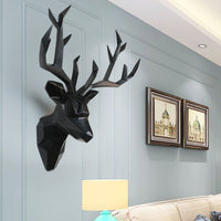 Deer Head Statue Sculpture Decor Home Wall Decoration - Golonzo -                                                                             