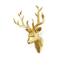 Deer Head Statue Sculpture Decor Home Wall Decoration - Golonzo -                                                                             