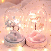 Deer Night Light Resin Floral Lamps - Golonzo -                                                                             