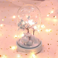 Deer Night Light Resin Floral Lamps - Golonzo -                                                                             