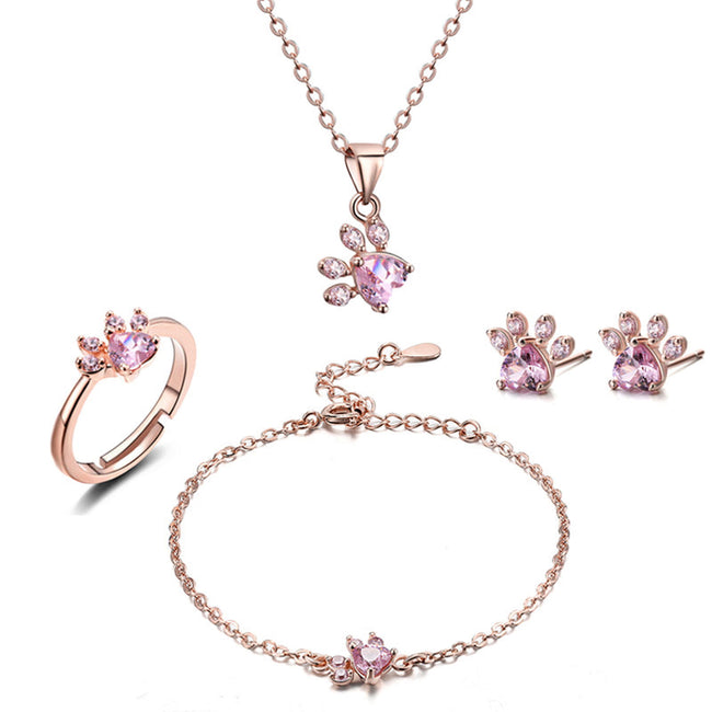 Deluxe Cat's Paw Jewelry Set - Golonzo -                                                                             