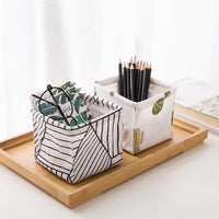 Desktop Storage Box - Plant Printing Waterproof Organizer - Golonzo -                                                                             
