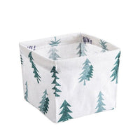 Desktop Storage Box - Plant Printing Waterproof Organizer - Golonzo -                                                                             