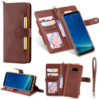 Detachable Leather Wallet Phone Flip Case for Samsung - Golonzo -                                                                             