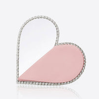 Diamond Red Heart Evening Clutch Bags Women Chic Rhinestone Metal - Golonzo -                                                                             