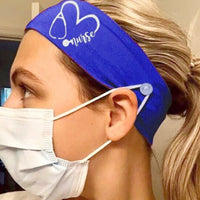 Doctor Nurse Button Headband Cute Stethoscope Heart - Golonzo -                                                                             