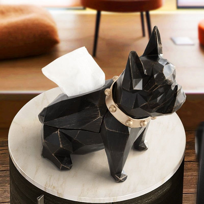 Dog Figurine ResinTissue Holder - Golonzo -                                                                             