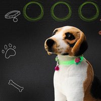 Dogs & Cats Collar with Glowing Bells Glow At Night Collar Necklace Pet Chain Light Luminous - Golonzo -                                                                             