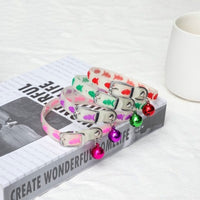 Dogs & Cats Collar with Glowing Bells Glow At Night Collar Necklace Pet Chain Light Luminous - Golonzo -                                                                             