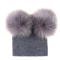 Double Ball Pompom Winter Warm Hat - Golonzo -                                                                             