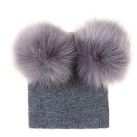 Double Ball Pompom Winter Warm Hat - Golonzo -                                                                             