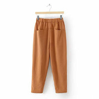 Drawstring solid Peg Pants - Golonzo -                                                                             