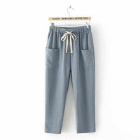 Drawstring solid Peg Pants - Golonzo -                                                                             