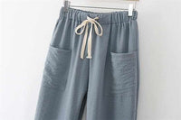 Drawstring solid Peg Pants - Golonzo -                                                                             