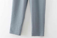 Drawstring solid Peg Pants - Golonzo -                                                                             
