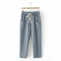 Drawstring solid Peg Pants - Golonzo -                                                                             