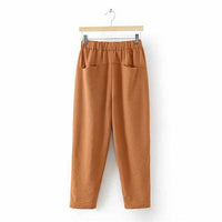 Drawstring solid Peg Pants - Golonzo -                                                                             