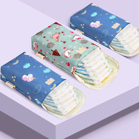 Baby Diaper Bag - Organizer Reusable Waterproof Wet/Dry Cloth Bag - Golonzo -                                                                             
