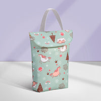 Baby Diaper Bag - Organizer Reusable Waterproof Wet/Dry Cloth Bag - Golonzo -                                                                             