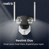 Dual-Lens Duo WiFi Camera 4MP Solar Battery - Golonzo -                                                                             