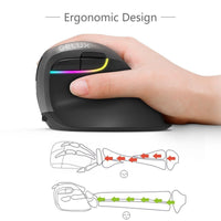 Dual mode Wireless Ergonomic Mouse - Golonzo -                                                                             