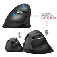 Dual mode Wireless Ergonomic Mouse - Golonzo -                                                                             