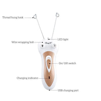 Electric Epilator Facial - Hair - Body For Beauty - Golonzo -                                                                             