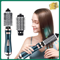 Electric Hair Curler Roller Curling Iron Brush Automatic Rotating Hair Dryer Comb 2 In 1 Hair Styler Styling Tools - Golonzo -                                                                             